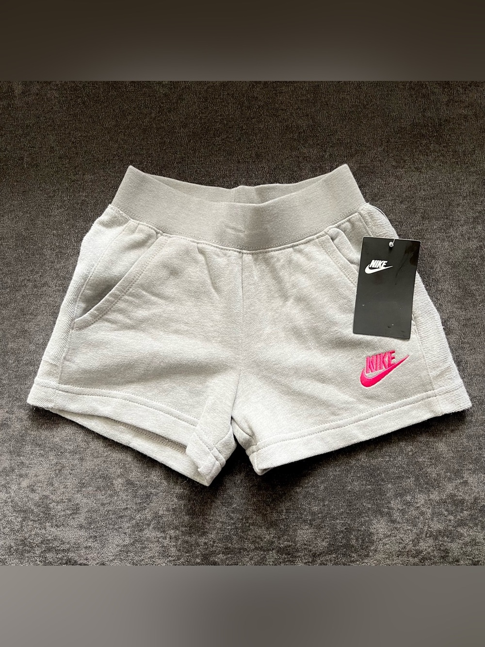 NWT Nike Girls Gray Shorts Size 6